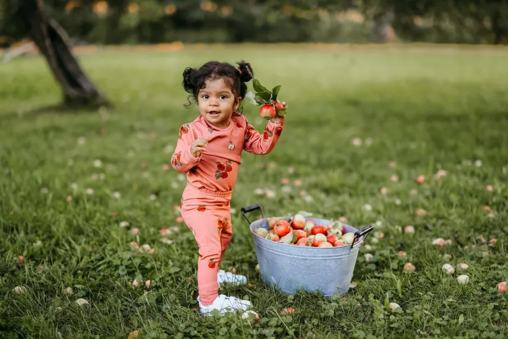 Metsola Housut & Legginsit>APPLE TREE -LEGGINGSIT | RASPBERRY