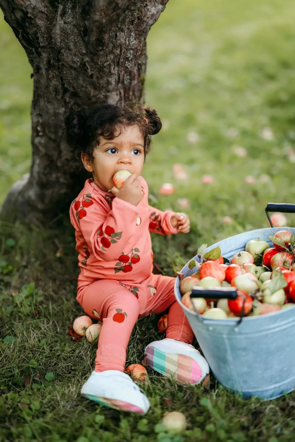 Metsola Housut & Legginsit>APPLE TREE -LEGGINGSIT | RASPBERRY