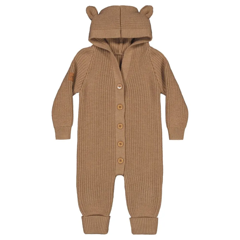 Metsola Merinovillavaatteet|Jumpsuitit>BEAR KNIT -MERINOVILLAHAALARI VAUVALLE | PEANUT BUTTER