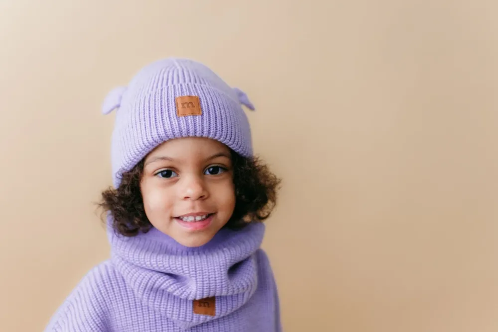 Metsola Päähineet Ja Huivit|Päähineet>BEAR KNIT -MERINOVILLAPIPO | ICY LILAC