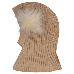 Metsola Päähineet Ja Huivit|Merinovillapipot>DOUBLE POM POM -KYPÄRÄMYSSY, MERINOVILLA | PEANUT BUTTER