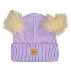 Metsola Päähineet Ja Huivit|Merinovillapipot>DOUBLE POM POM -MERINOVILLAPIPO | ICY LILAC