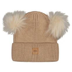 Metsola Päähineet Ja Huivit|Merinovillapipot>DOUBLE POM POM -MERINOVILLAPIPO | PEANUT BUTTER