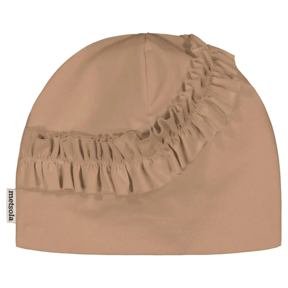 Metsola Päähineet Ja Huivit|Päähineet>FRILLA BEANIE -PIPO | SAND