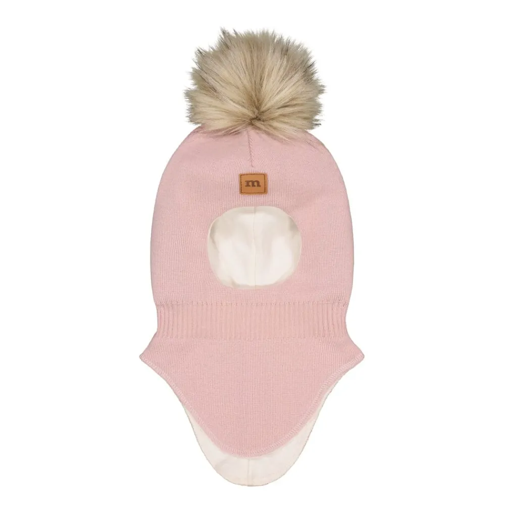 Metsola Päähineet Ja Huivit|Päähineet>FUR POM POM -KYPÄRÄMYSSY, MERINOVILLA | HEARTY PINK