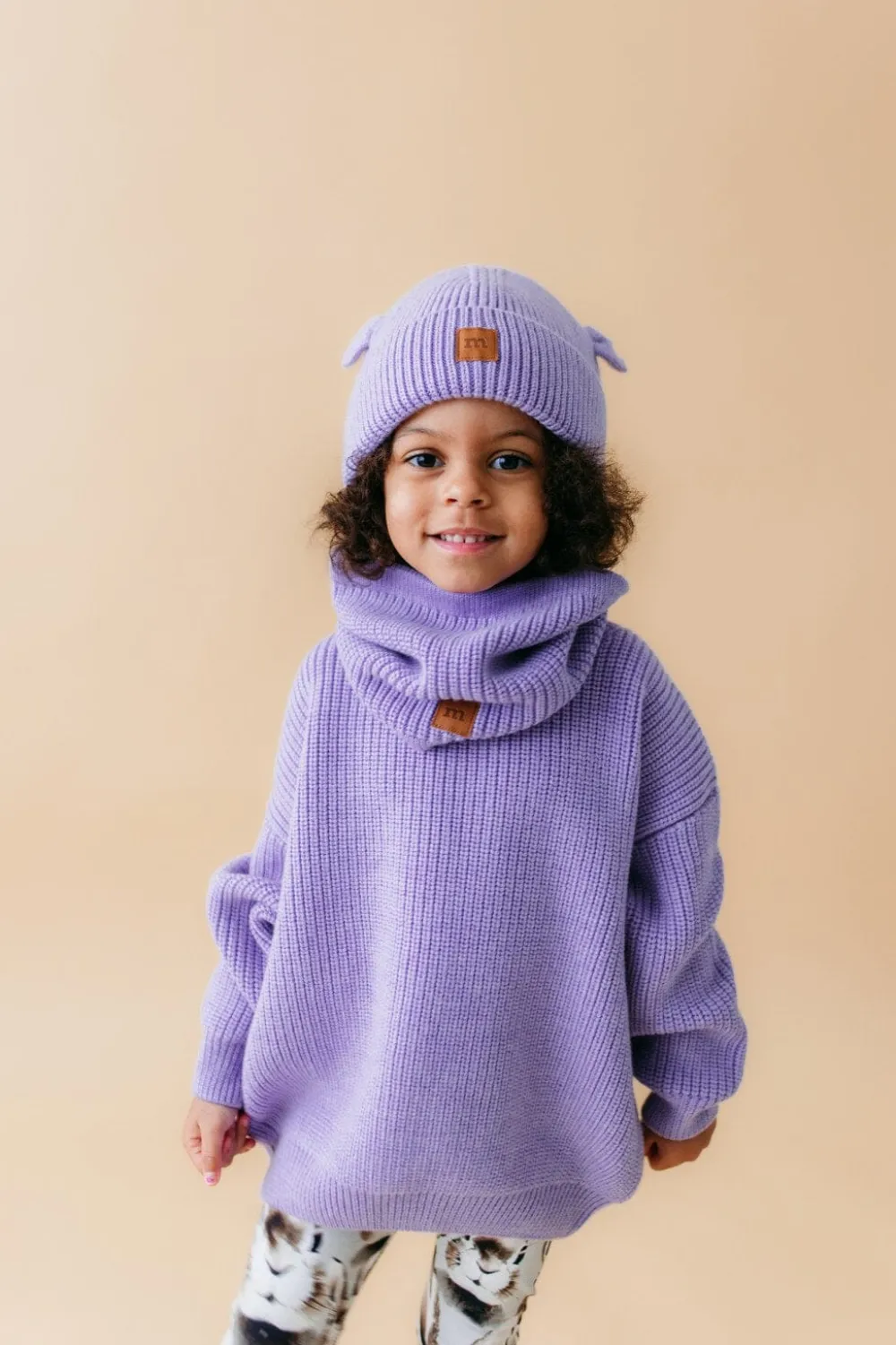 Metsola Paidat|Merinovillavaatteet>KNIT JUMPER -LASTEN MERINOVILLANEULE | ICY LILAC