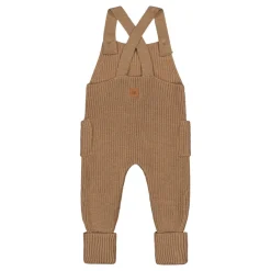 Metsola Merinovillavaatteet|Jumpsuitit>KNITTED DUNGAREES -LAPPUHAALARI, MERINOVILLA | PEANUT BUTTER
