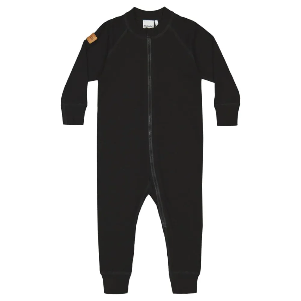 Metsola Merinovillavaatteet|Jumpsuitit>MERINO RIB -MERINOVILLAHAALARI | BLACK