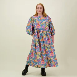 Metsola Kaikki Aikuisten Vaatteet|Samanlaiset Asut Lapsen Kanssa>MIRACLES VOLUME SLEEVE MIDI DRESS -MEKKO