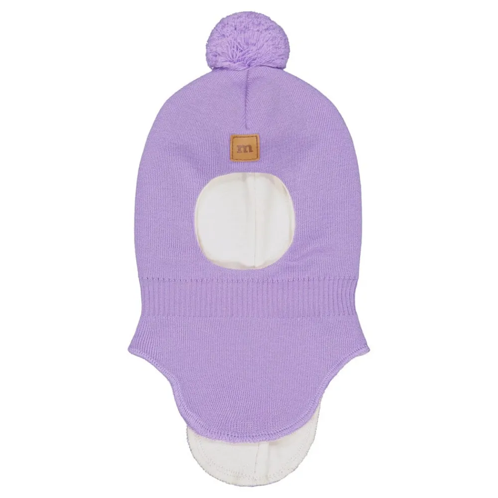 Metsola Päähineet Ja Huivit|Merinovillapipot>POM POM HELMET -KYPÄRÄMYSSY, MERINOVILLA | ICY LILAC