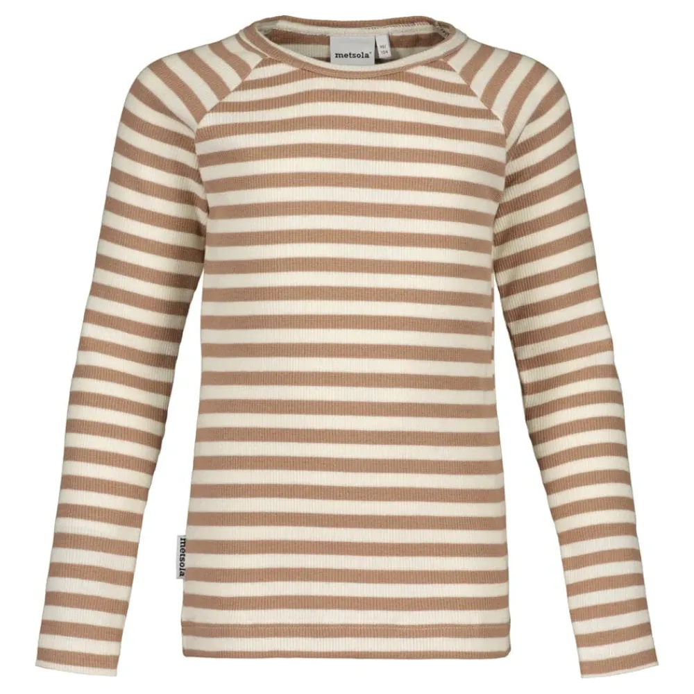 Metsola Paidat|Paidat>STRIPED RIB -PAITA | MUDDY BOOTS/CREAMY