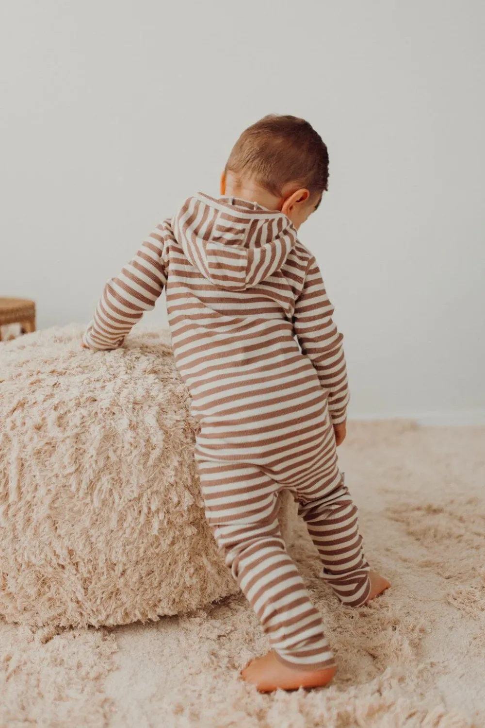 Metsola Jumpsuitit|Jumpsuitit>STRIPED RIB PLAYSUIT -HAALARI | MUDDY BOOTS/CREAMY