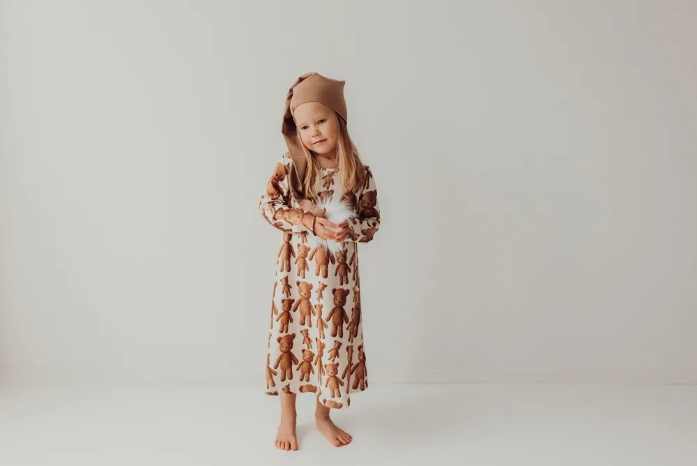 Metsola Klassikot|Yöpuvut>TEDDY BEAR CREAMY -YÖMEKKO