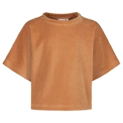 Metsola Paidat|Paidat>VELOUR -CROPATTU T-PAITA | PEANUT