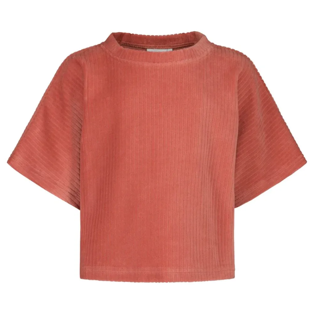 Metsola Paidat|Paidat>VELOUR -CROPATTU T-PAITA | RASPBERRY